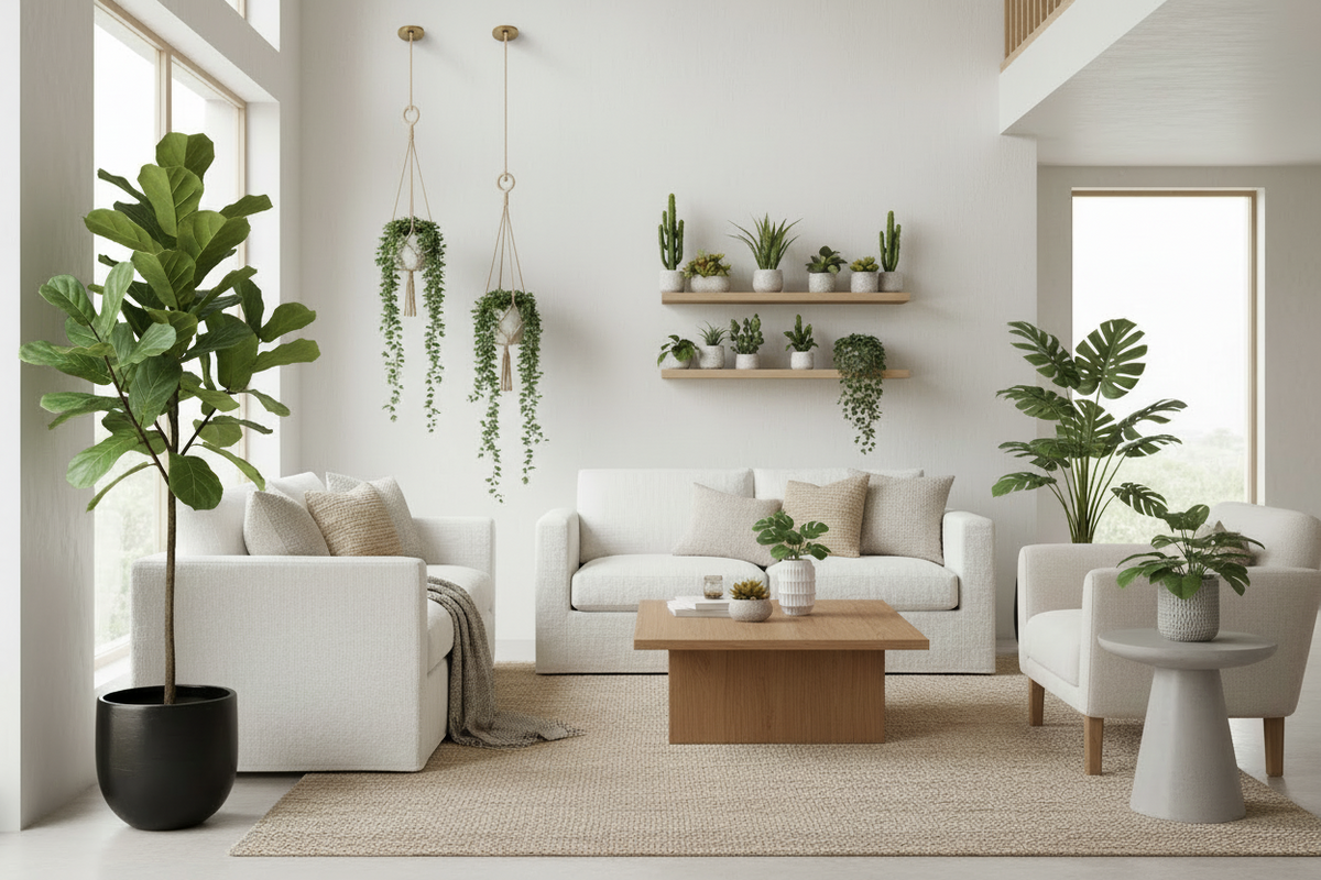 How to Style Artificial Plants Like an Interior Designer | Faux Flora
