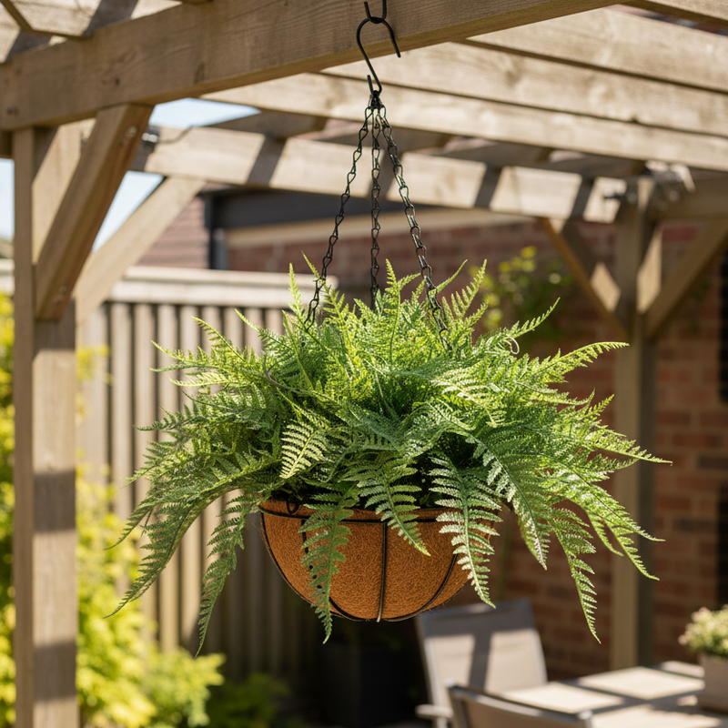 Artificial Hanging Ferns