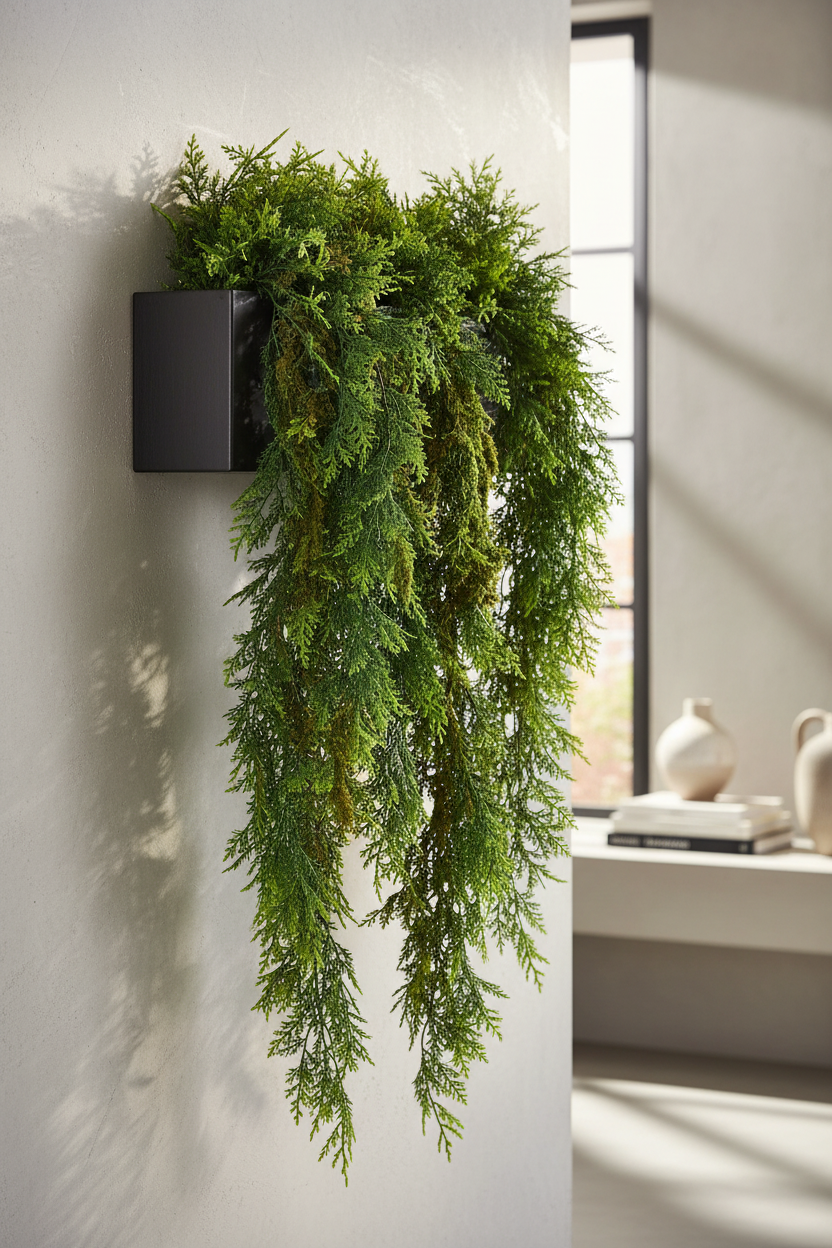 3D green wall cluster
