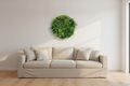 80cm Black Wall Disc Art in Modern Australian Living Room