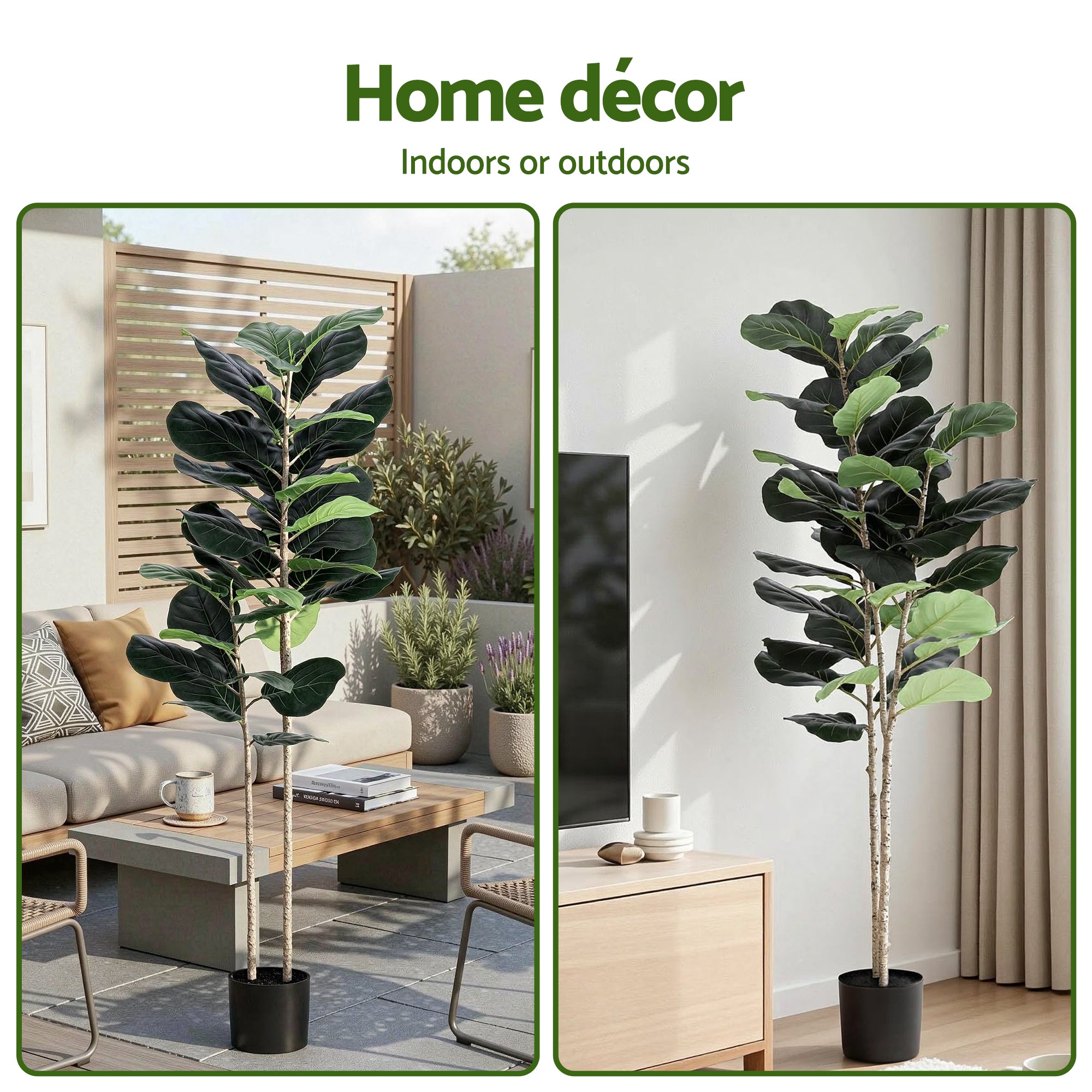 Studio Fiddle Leaf Fig Tree (UV Resistant) 150cm