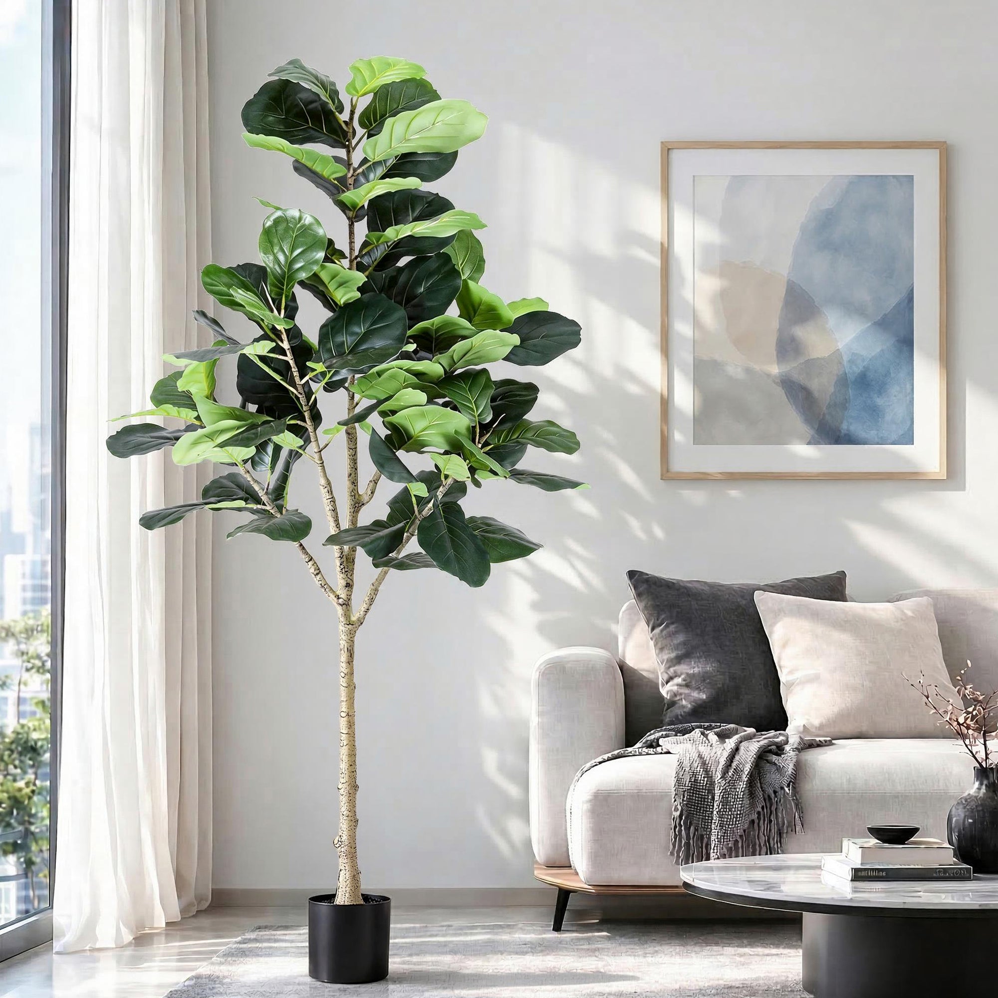 Grand Fiddle Leaf Fig Tree (UV Resistant) 180cm