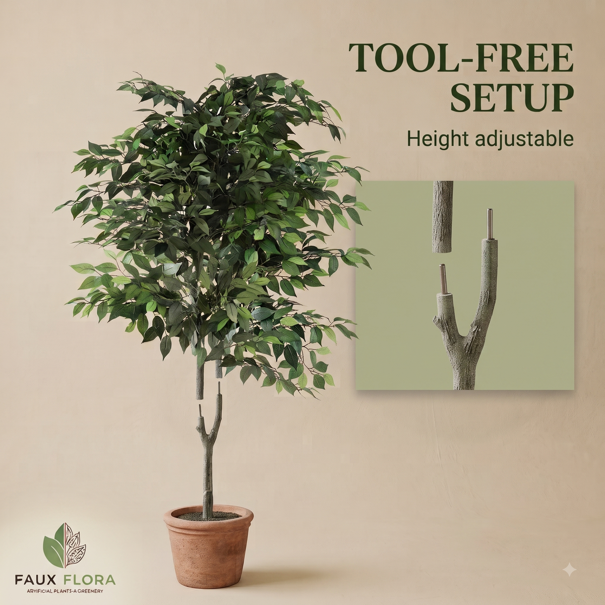Grand Australian Ficus Tree (UV Resistant) 180cm