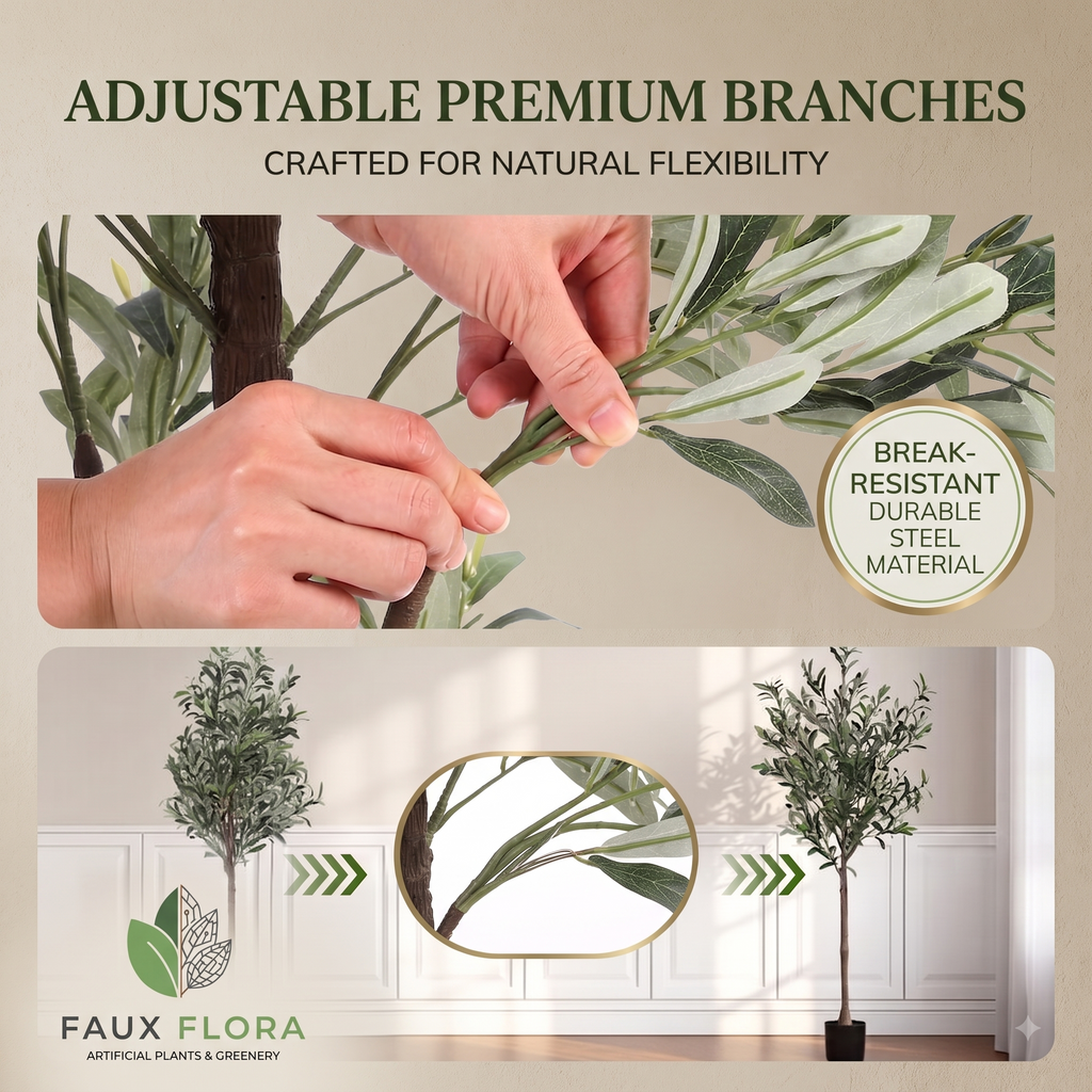 Grand Mediterranean Olive Tree (UV Resistant) 180cm