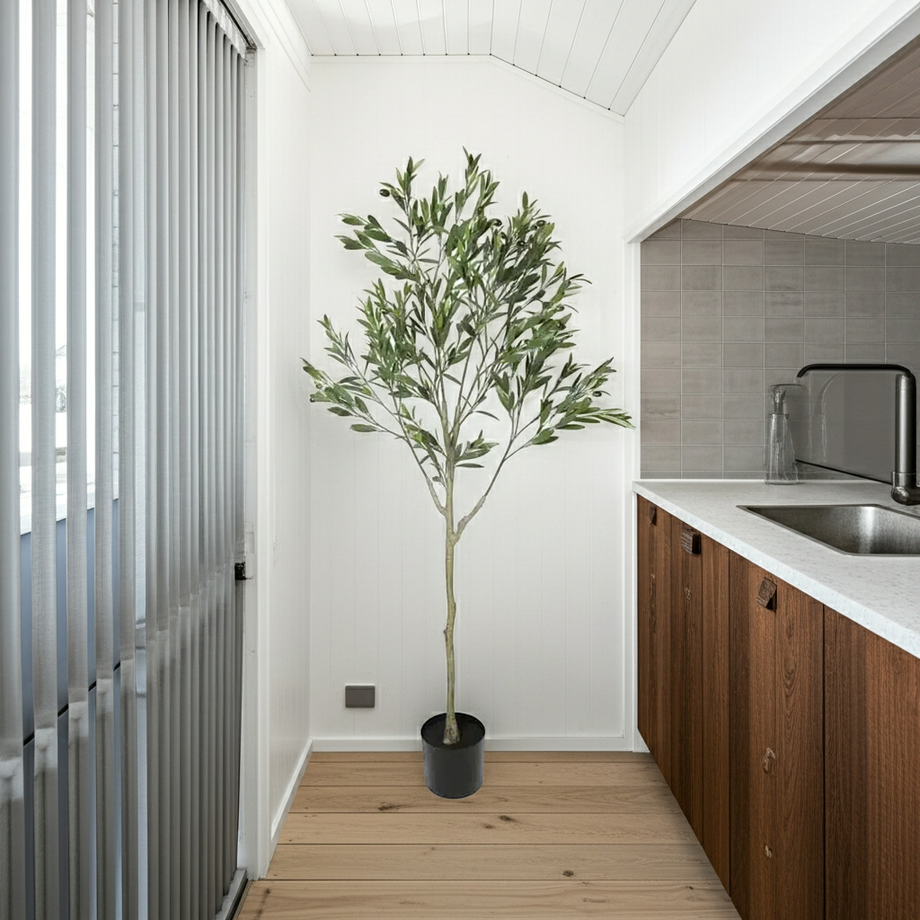 Nearly Natural Artificial Olive Tree (UV Resistant) 180cm - Faux Flora