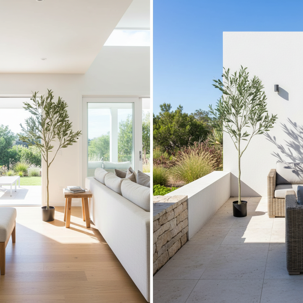 Nearly Natural Artificial Olive Tree (UV Resistant) 180cm - Faux Flora