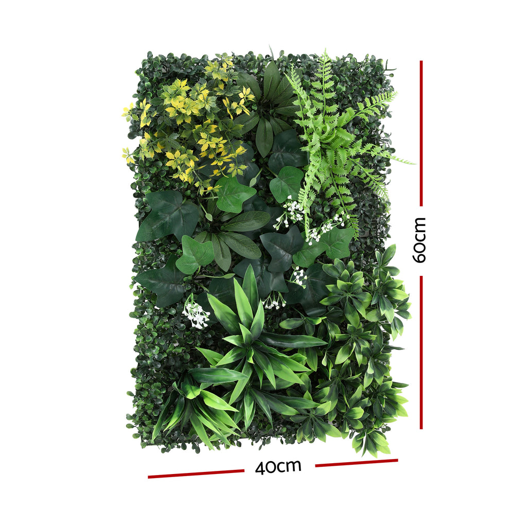 Artificial Plant Wall Panels (Set of Four) (UV Resistant) 40cm x 60cm - Faux Flora