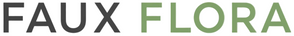 FAUX FLORA logo on a white background