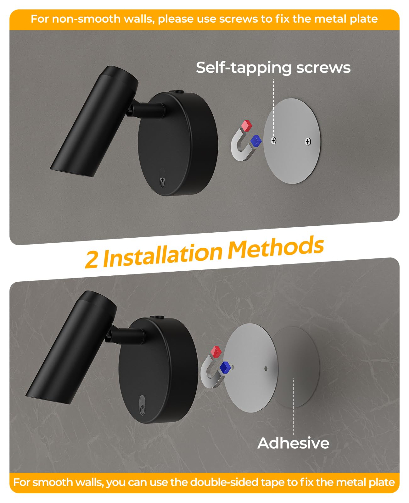 Rechargeable No Glare Indoor Plant Spotlight | Wireless Accent Uplight with Remote