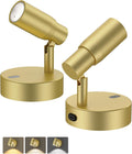 Rechargeable Zoomable Plant Spotlight (Light Gold 2 Pack) | Wireless Focus Uplights with Remote