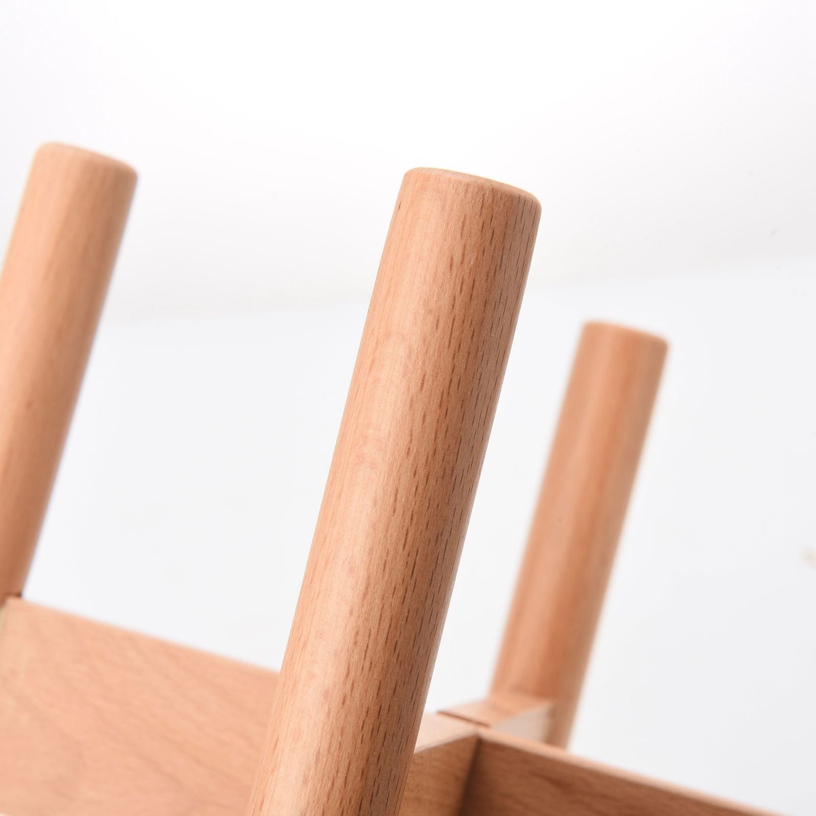 Mid-Century Solid Wood Plant Stand (18cm Inner Diameter) | Elevated Floor Planter Holder