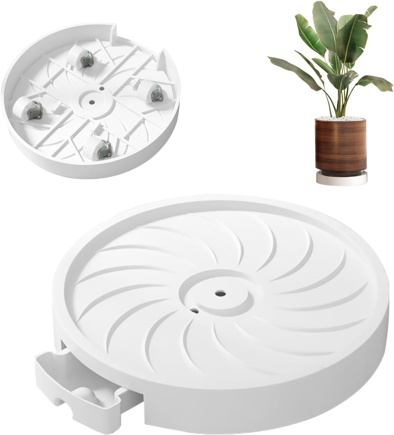 Rolling Plant Stand with 360° Wheels 26cm