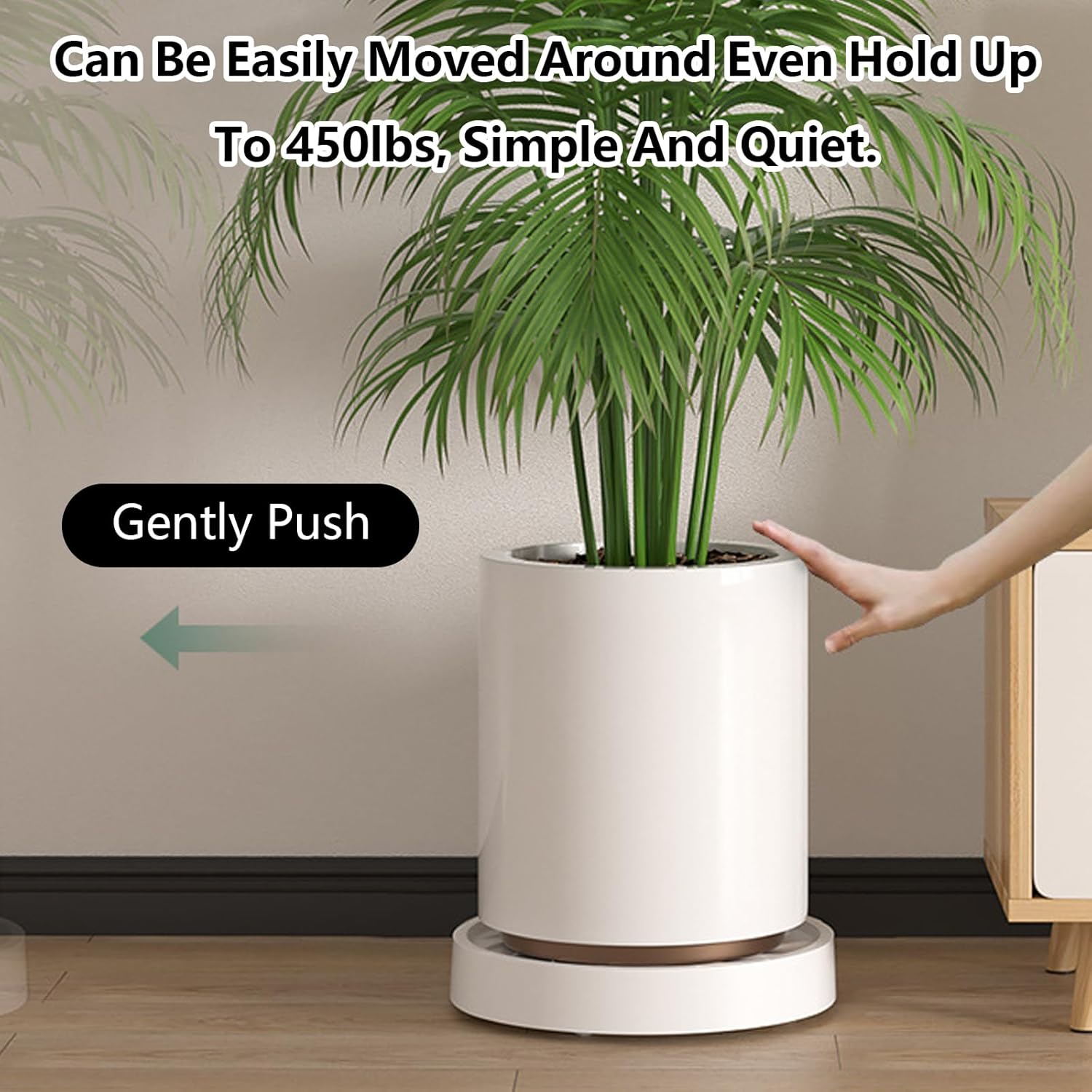Rolling Plant Stand with 360° Wheels Pack (Pack of 2) 26cm