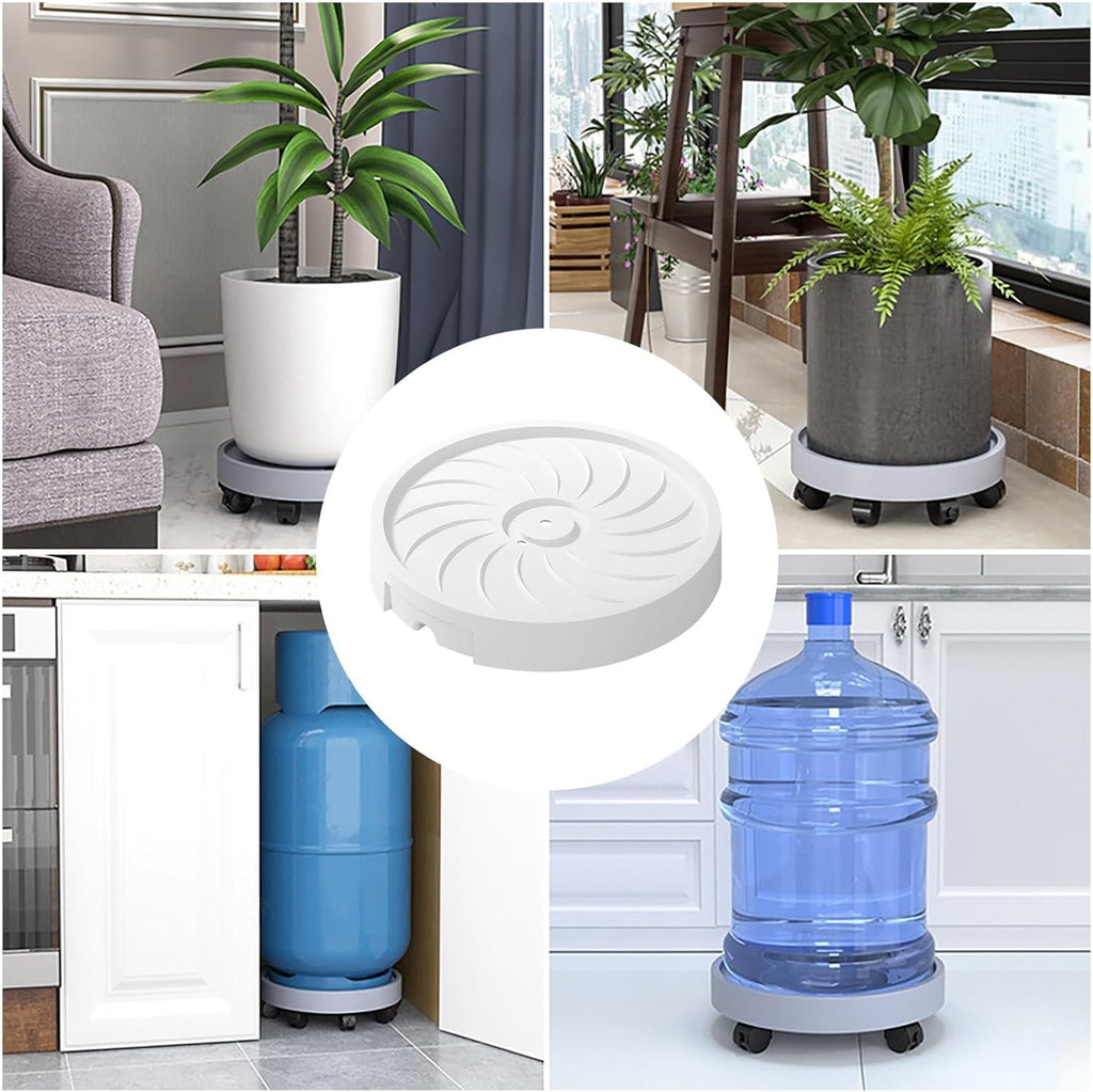 Rolling Plant Stand with 360° Wheels Pack (Pack of 2) 26cm
