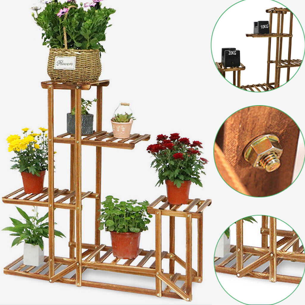 5-Tier Wooden Plant Stand