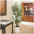 Artificial eucalyptus tree by Faux Flora, 190cm tall, with lush green leaves, perfect for home and garden decor.