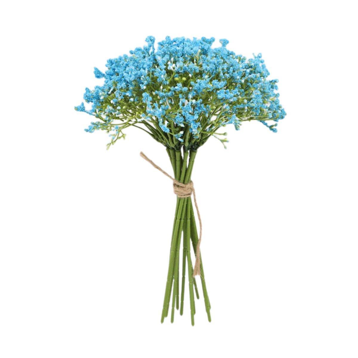 Artificial Foam Full Star Flowers Wedding Bouquet (Set of Sixteen) - Blue