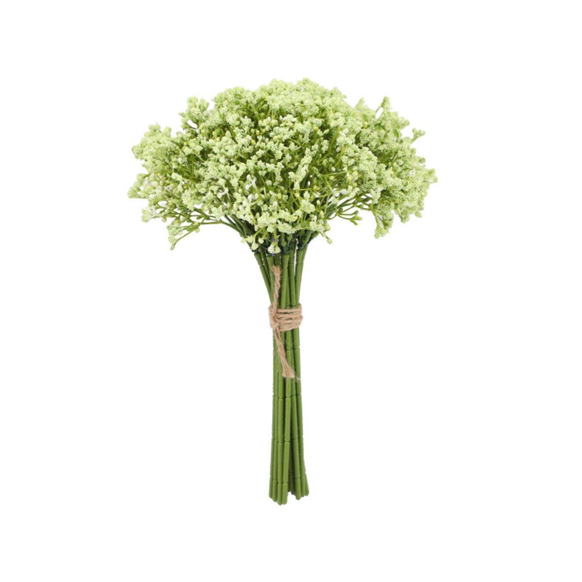 Artificial Foam Full Star Flowers Wedding Bouquet (Set of Sixteen) - Green