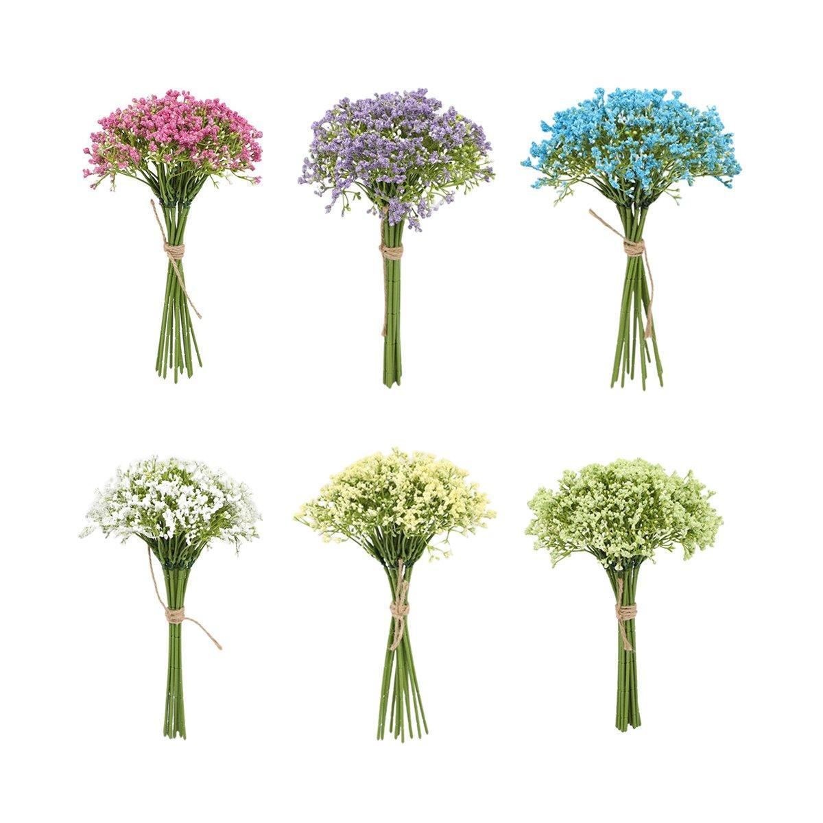 Artificial Foam Full Star Flowers Wedding Bouquet (Set of Sixteen) - White