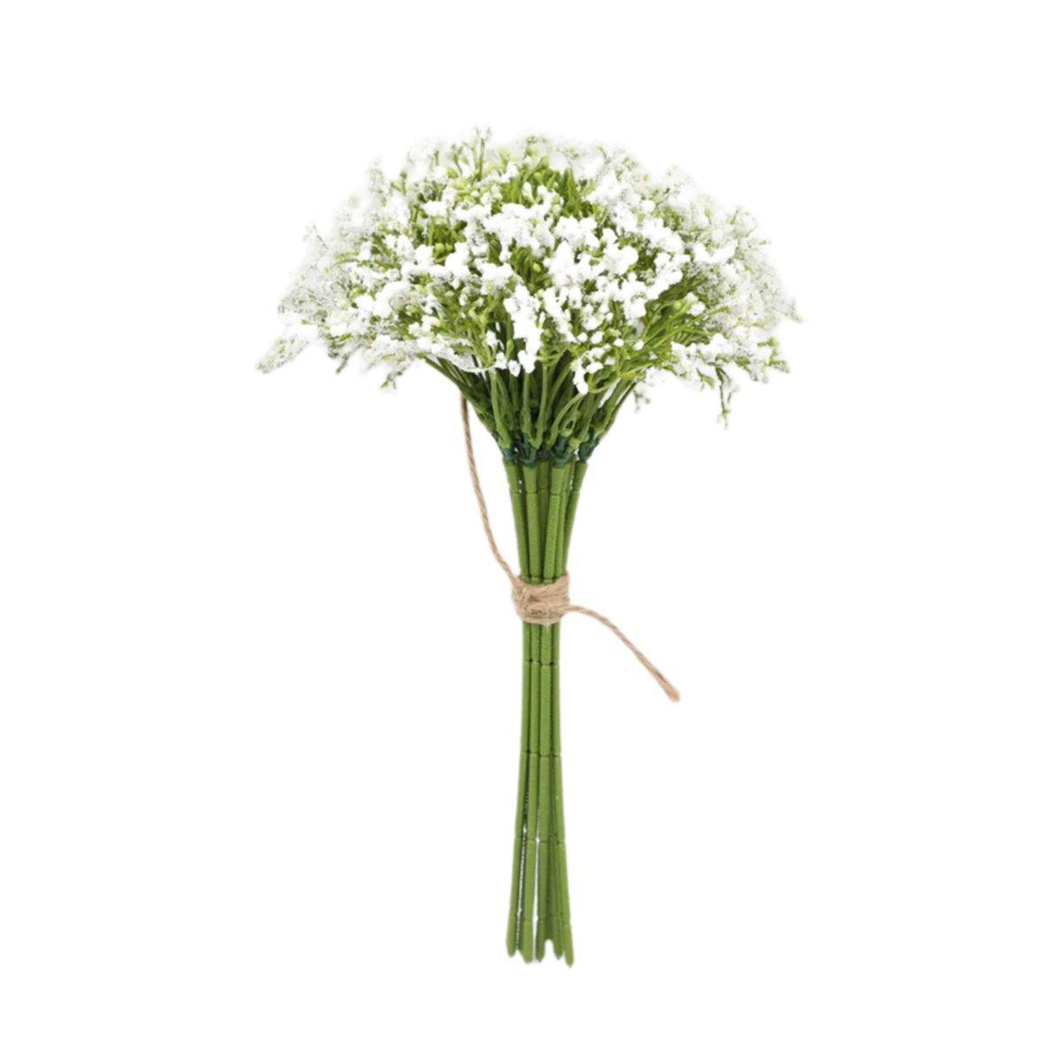 Artificial Foam Full Star Flowers Wedding Bouquet (Set of Sixteen) - White