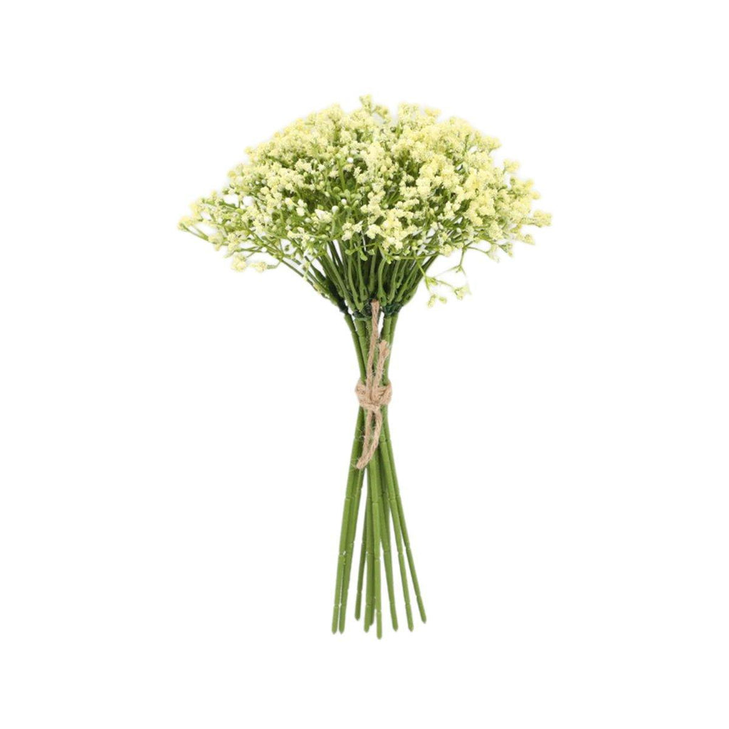 Set of sixteen white artificial foam star flower bouquets by Faux Flora, perfect for wedding decor or home accents.