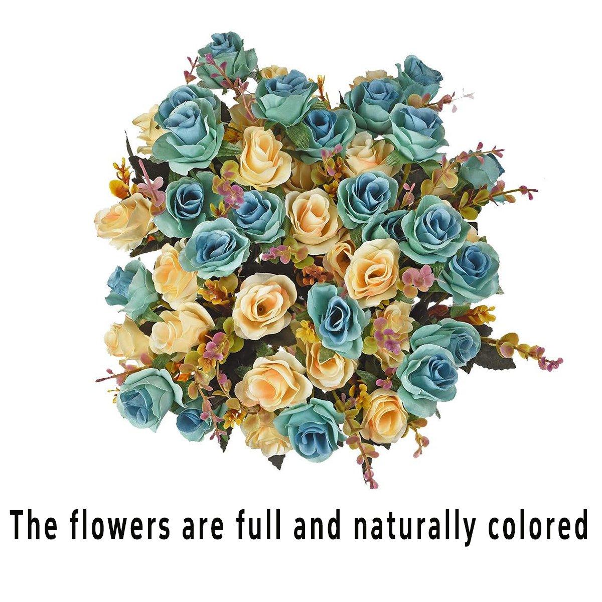 Artificial Silk Flowers (Set of Four)