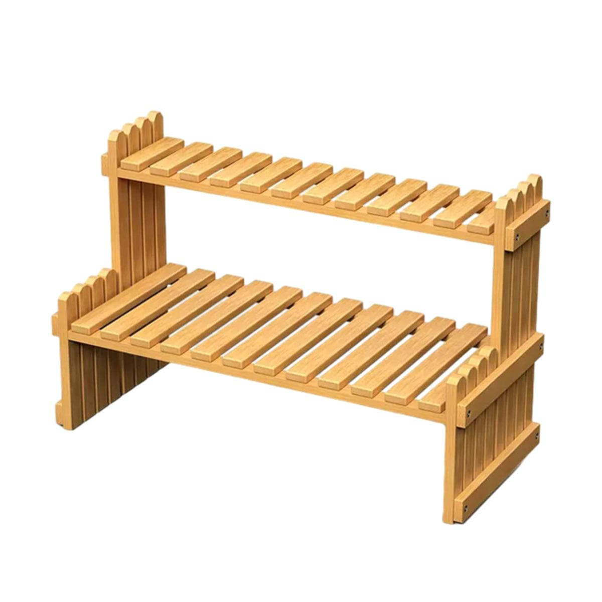 Bamboo Desktop Plant Rack 57cm