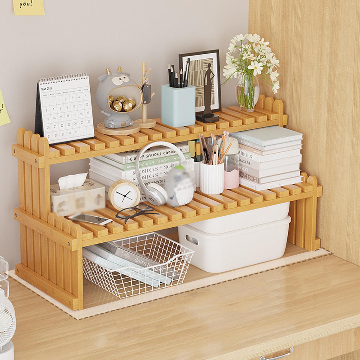 Bamboo Desktop Plant Rack 57cm
