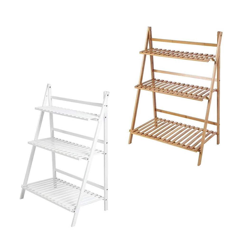 3-Tier Foldable Wooden Plant Stand