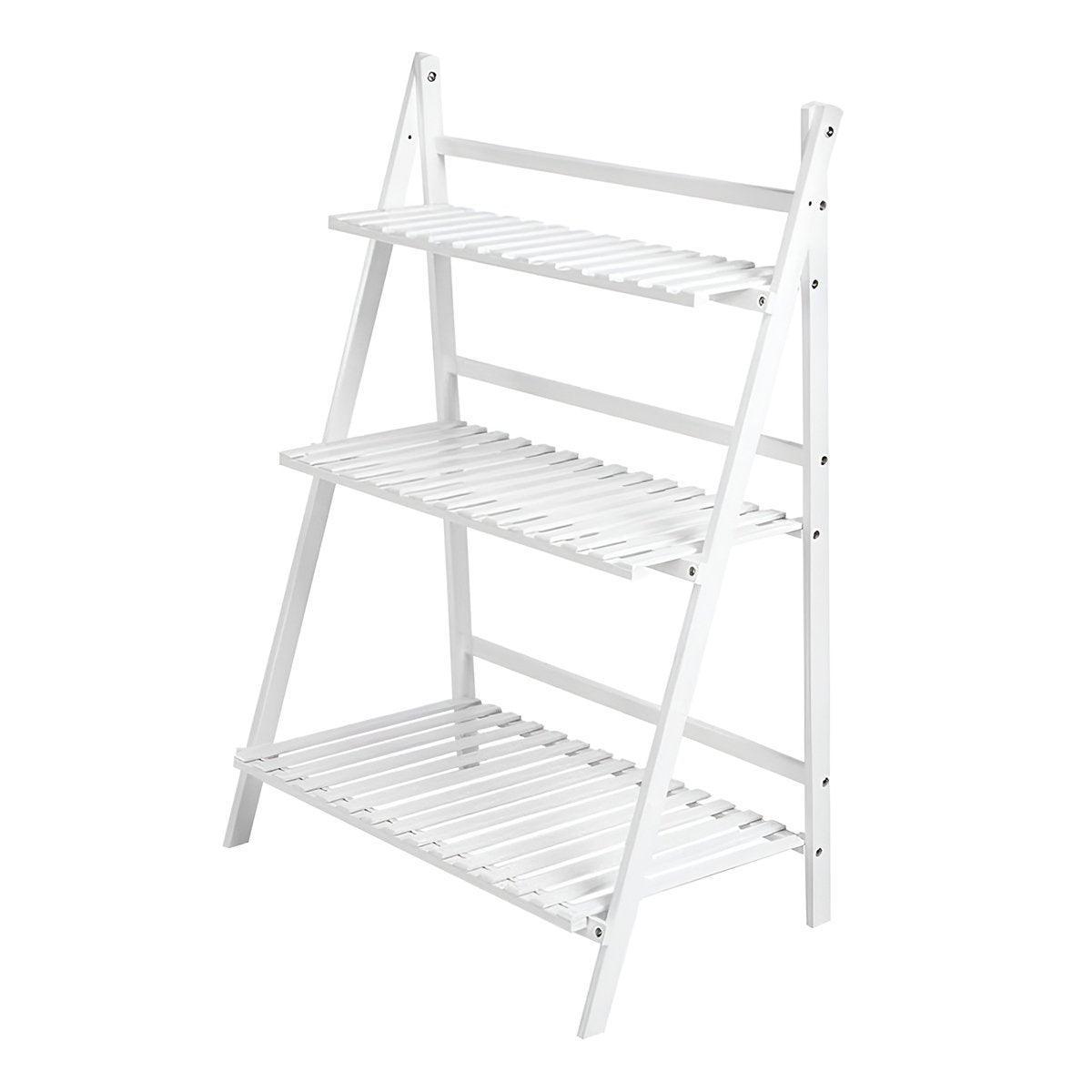 3-Tier Foldable Wooden Plant Stand