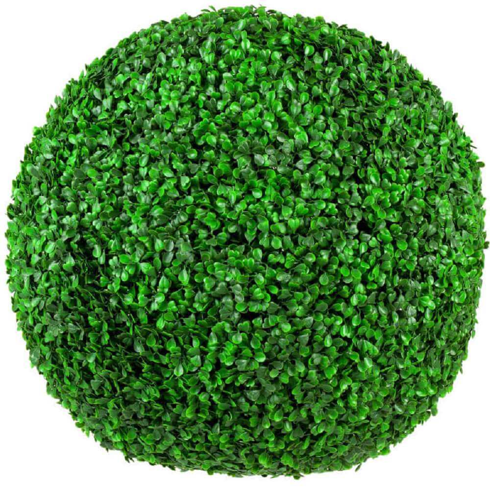 Large UV-resistant Boxwood Topiary Ball, 44cm, artificial plant from Faux Flora for home and garden decor.