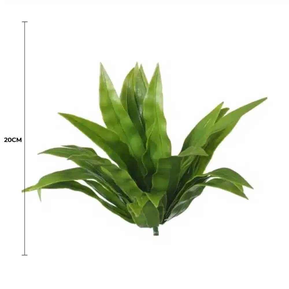Artificial Aloe Vera stem by Faux Flora, UV resistant, 20cm tall, suitable for home and garden decor, realistic faux plant.