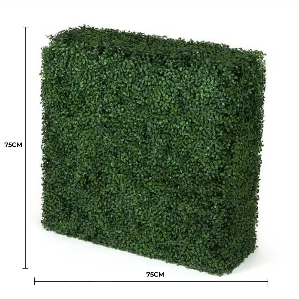 Portable Artificial Boxwood Hedge (UV Resistant) 75cm x 75cm
