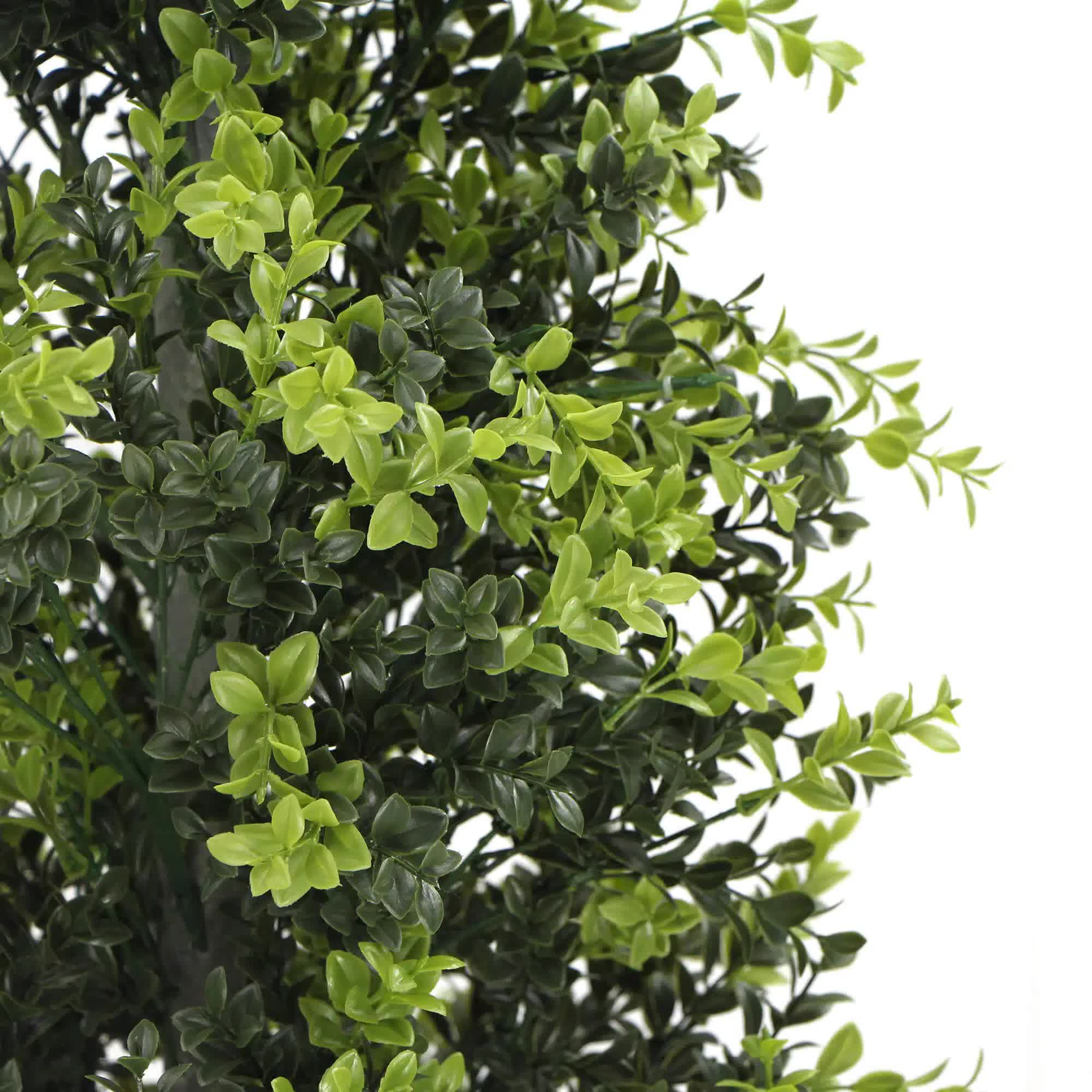 Artificial potted topiary tree by Faux Flora, 150cm tall, UV resistant, perfect for home and garden décor.