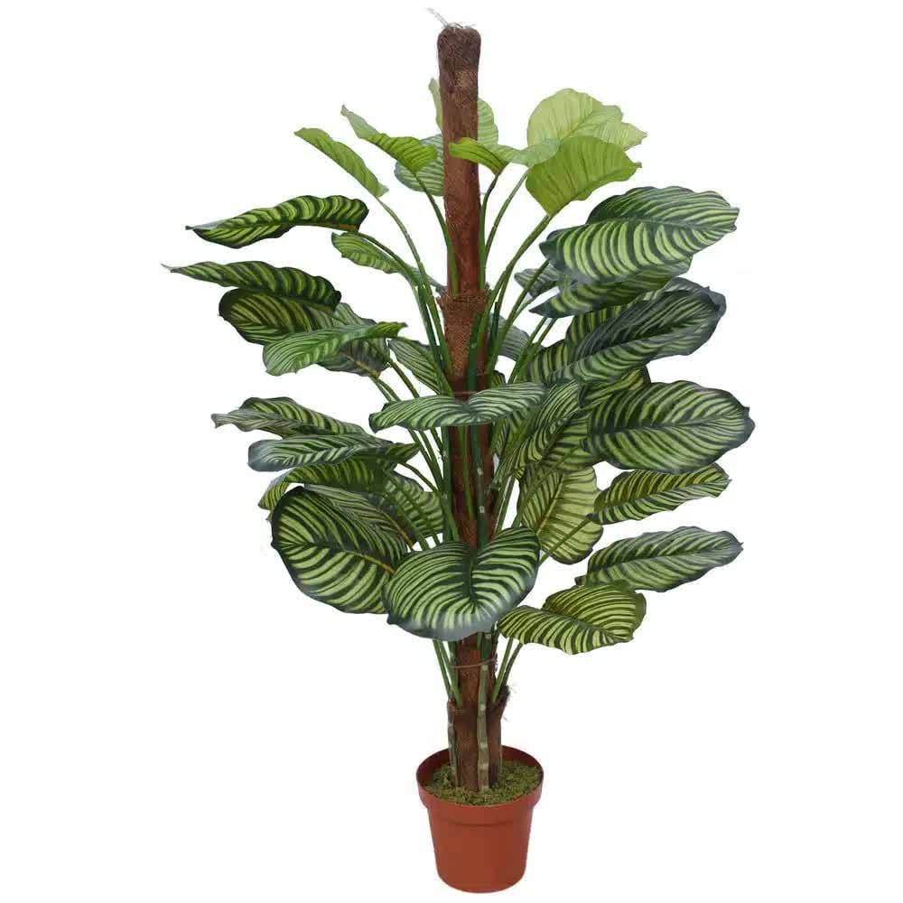 Artificial potted pond leaf plant in a pot, 110cm tall, from Faux Flora, ideal for home and garden decor.