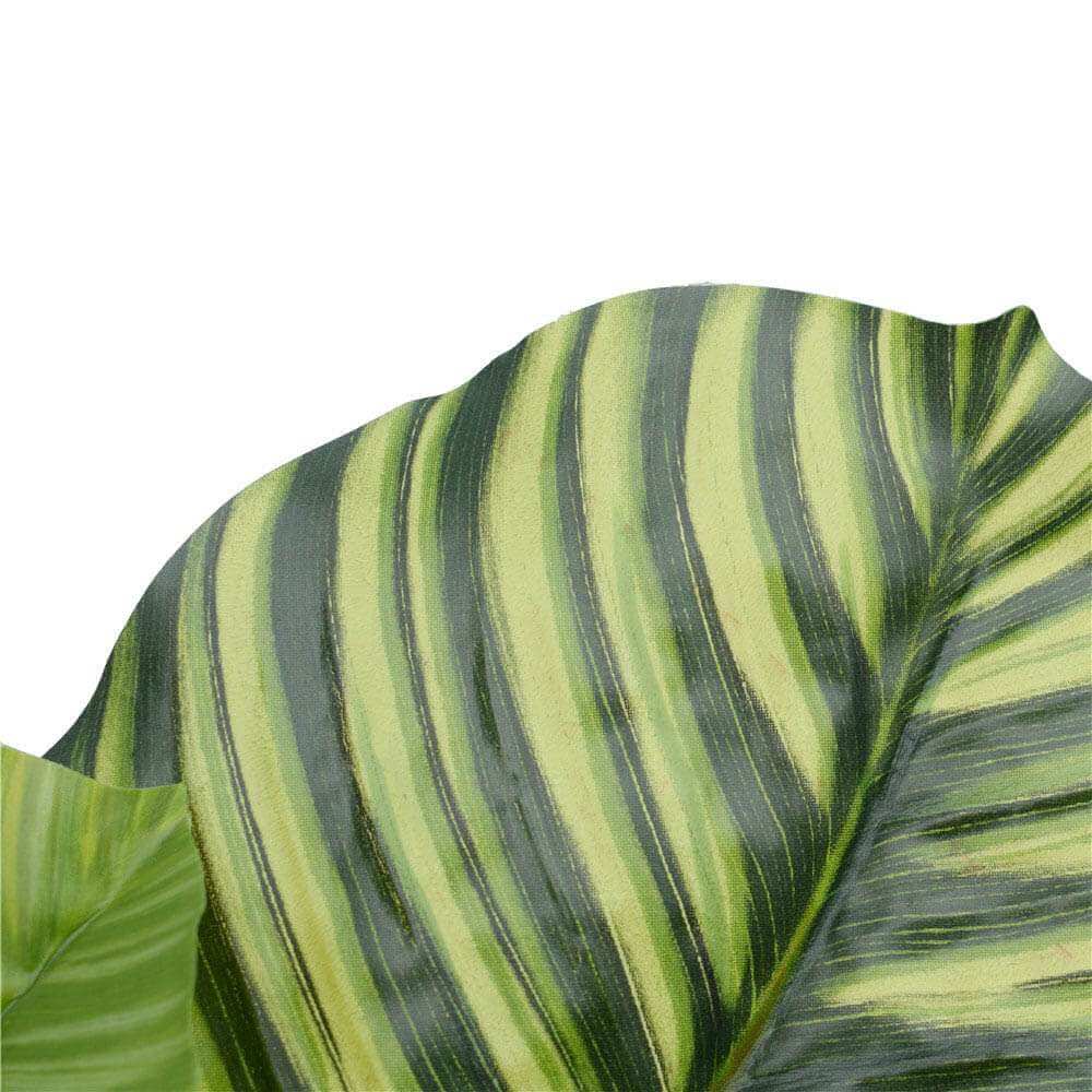 Artificial potted pond leaf plant by Faux Flora, 110cm tall, lush green foliage in a decorative pot for home or garden decor.
