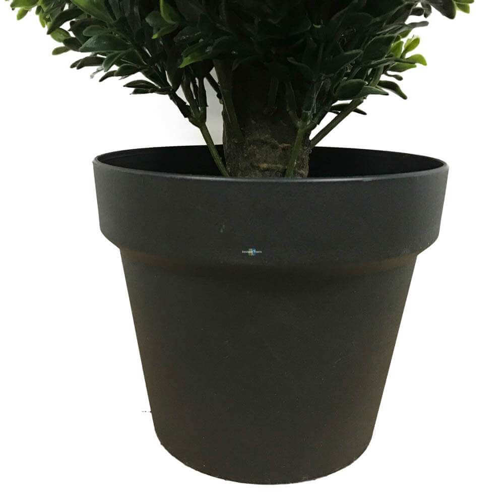 UV-resistant artificial topiary shrub (Hedyotis) by Faux Flora, 50cm tall, suitable for home and garden decor.