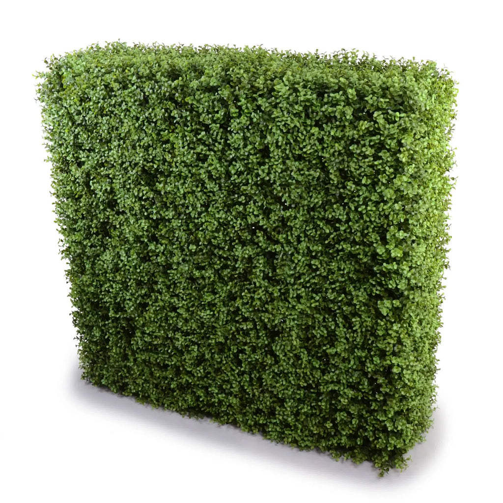 Faux Flora Deluxe Portable Buxus Hedge, UV resistant artificial plant, 100cm x 100cm, suitable for home and garden decoration