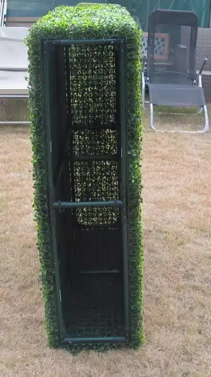 Faux Flora Deluxe Portable Buxus Hedge, UV resistant, 100cm x 100cm, artificial hedge for home and garden landscaping.