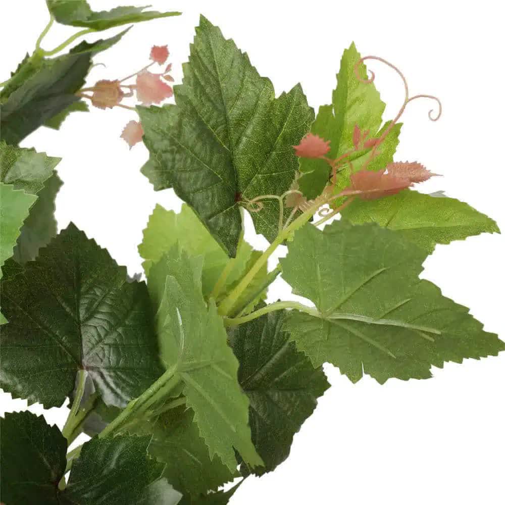 Artificial potted grape vine tree from Faux Flora, 70cm tall, with lush green leaves in a decorative pot for home and garden decor.