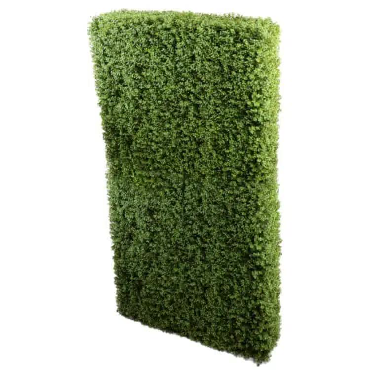 Faux Flora deluxe portable Buxus hedge, UV resistant, 100cm x 200cm, artificial shrub for home and garden decoration
