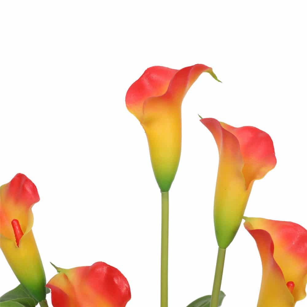 Potted Real Touch Peace Lily (Orange) 56cm