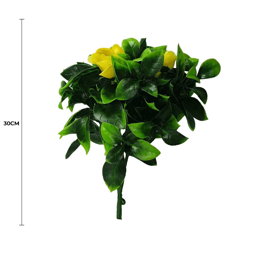 Yellow Rose Jasmine Stem (UV Resistant) 30cm