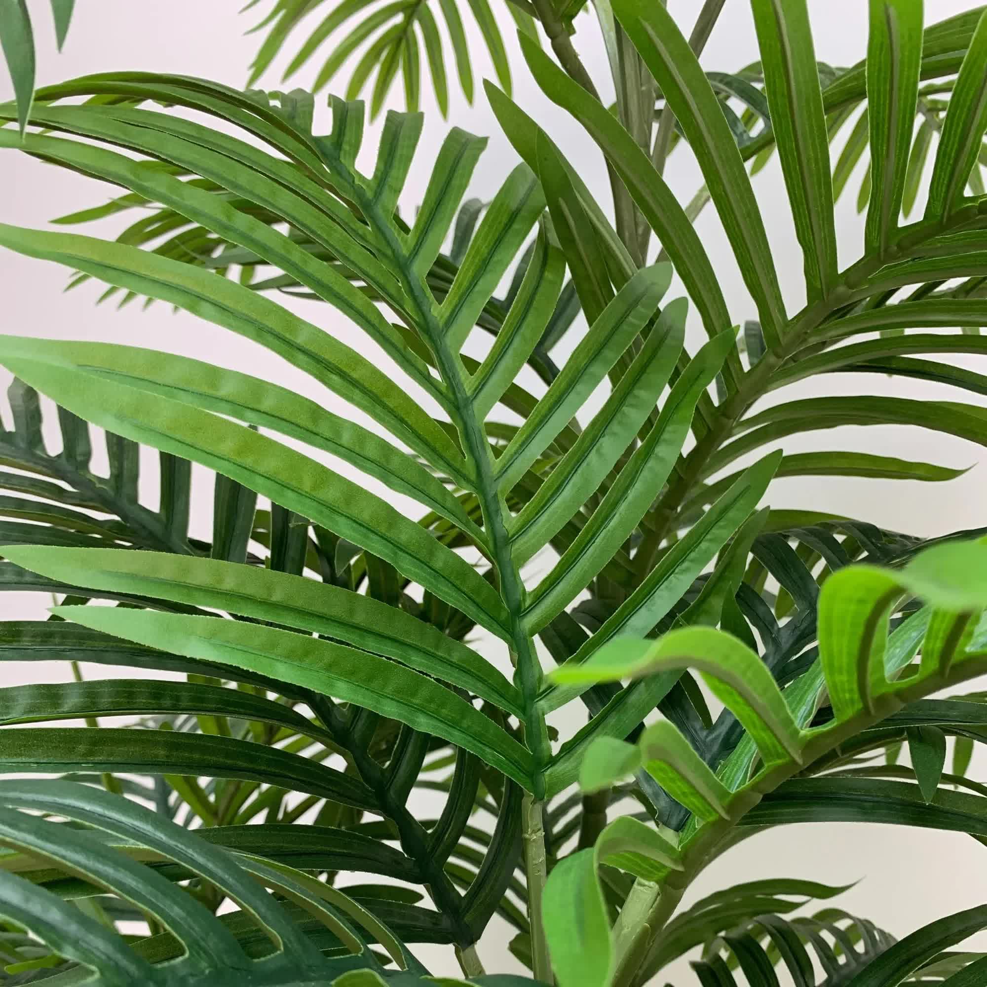 Premium Artificial Potted Multi-trunk Fan Palm Tree 180cm