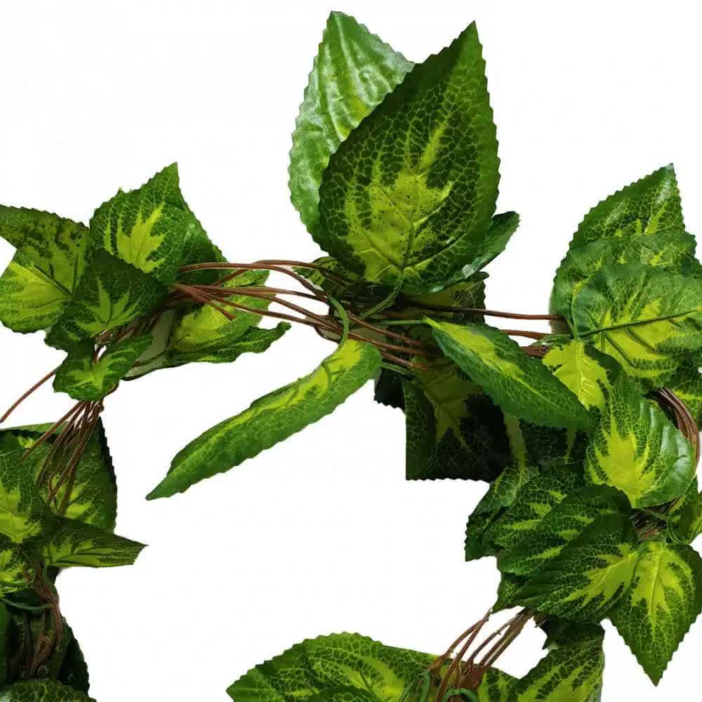 Set of 5 260cm Faux Flora artificial pothos hanging vines for home and garden decor, featuring lush green ivy leaves.