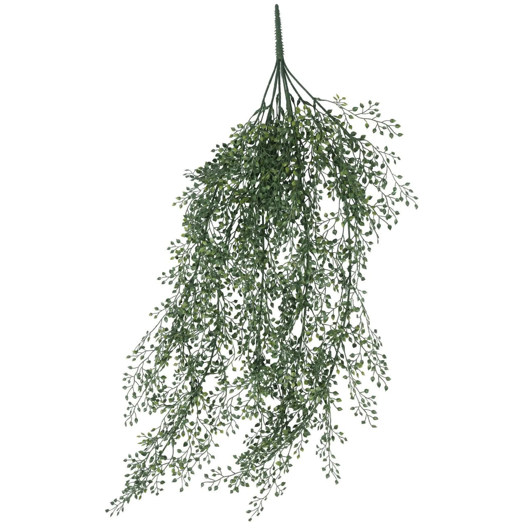 Artificial hanging jade leaf vine by Faux Flora, UV resistant, 90cm long, perfect for home and garden decor.