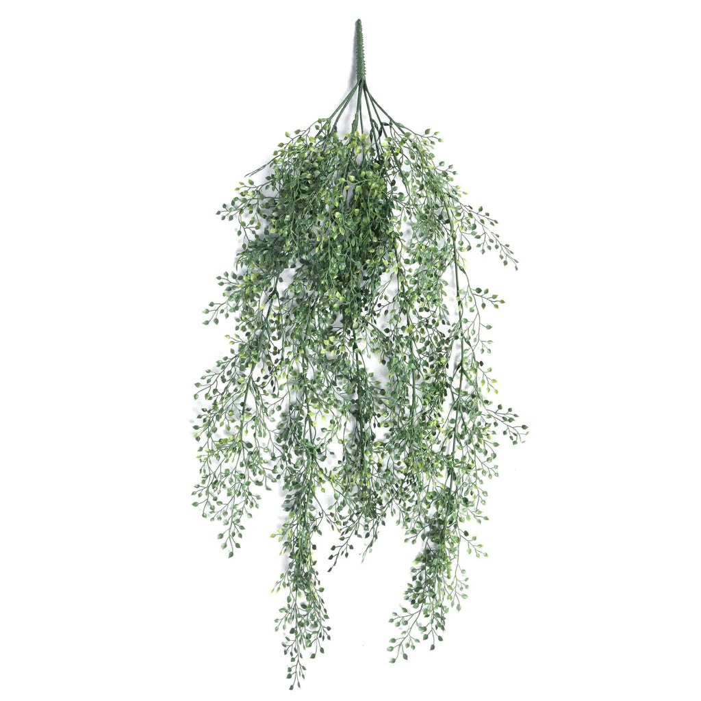 Artificial hanging jade leaf vine by Faux Flora, UV resistant, 90cm long, perfect for home and garden décor.