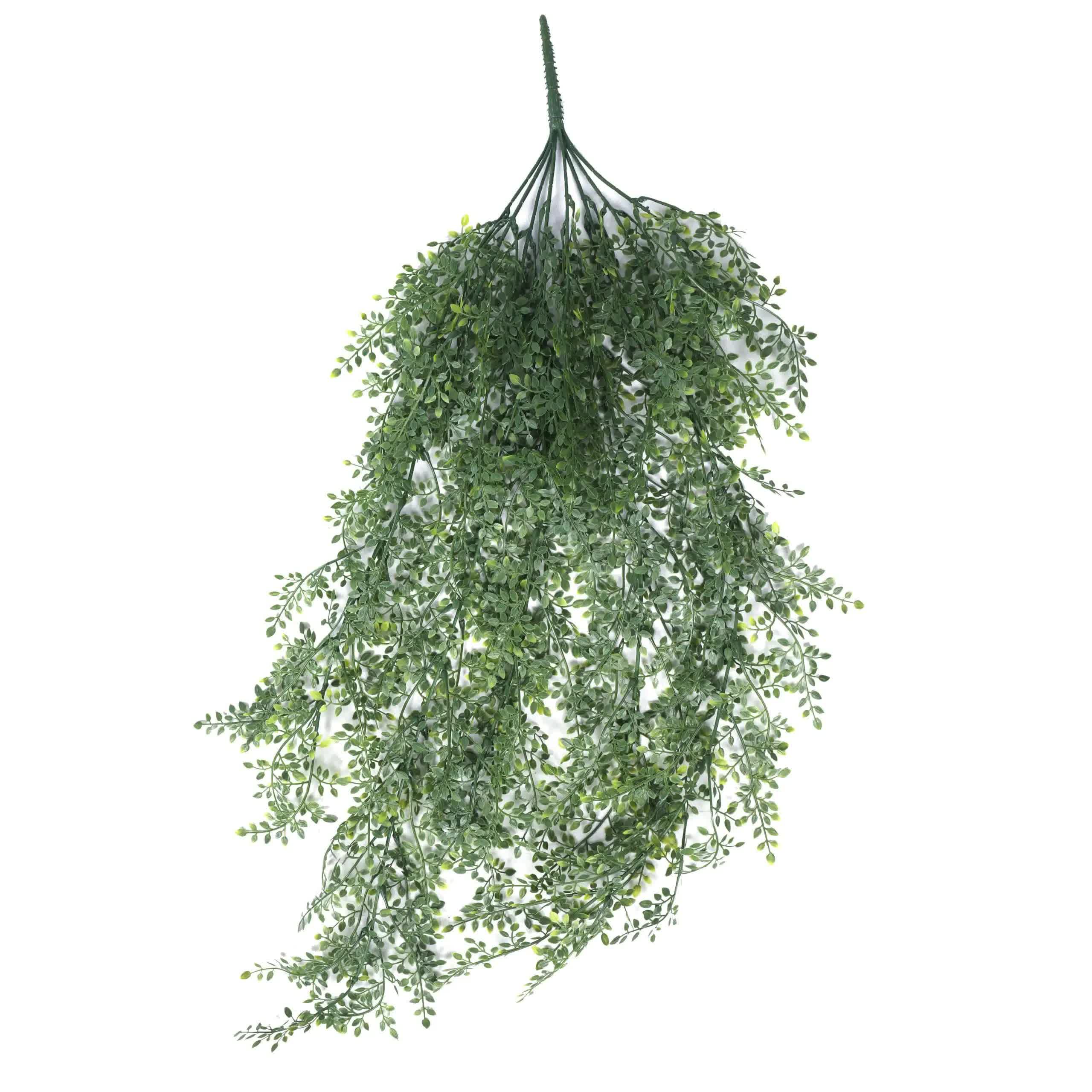 Artificial Maiden Hair Fern hanging plant by Faux Flora, UV resistant, 90cm long, perfect for home and garden decor.