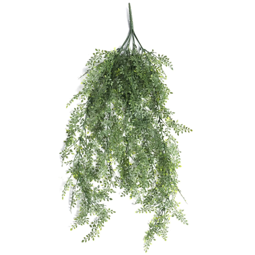 Artificial Maiden Hair Fern hanging plant by Faux Flora, UV resistant, 90cm long, ideal for indoor and outdoor home decor.