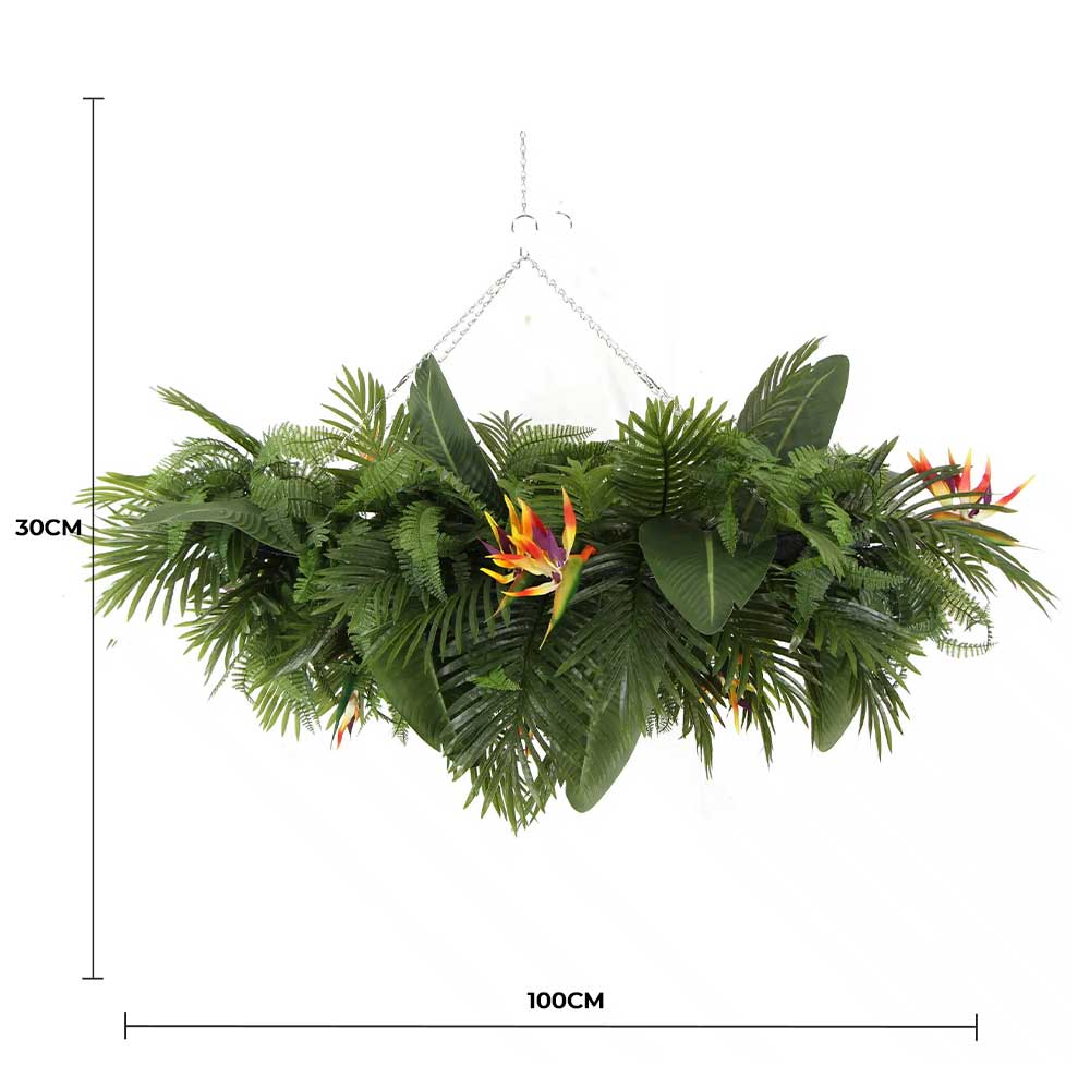 Tropical Hanging Disc Arrangement 100cm